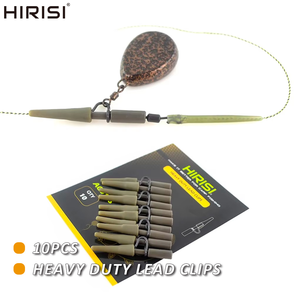 Ice Fishing Tip Up - Hirisi 10 pièces Clips de plomb